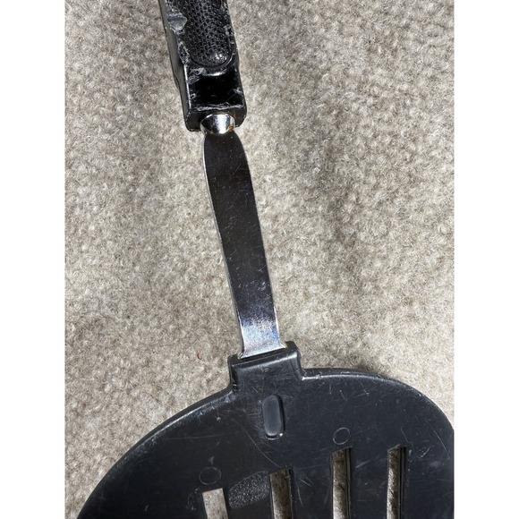 Vintage EKCO USA Black Slotted Spatula Turner Kitchen Utensil Mid Century Retro‎ - Picture 8 of 9